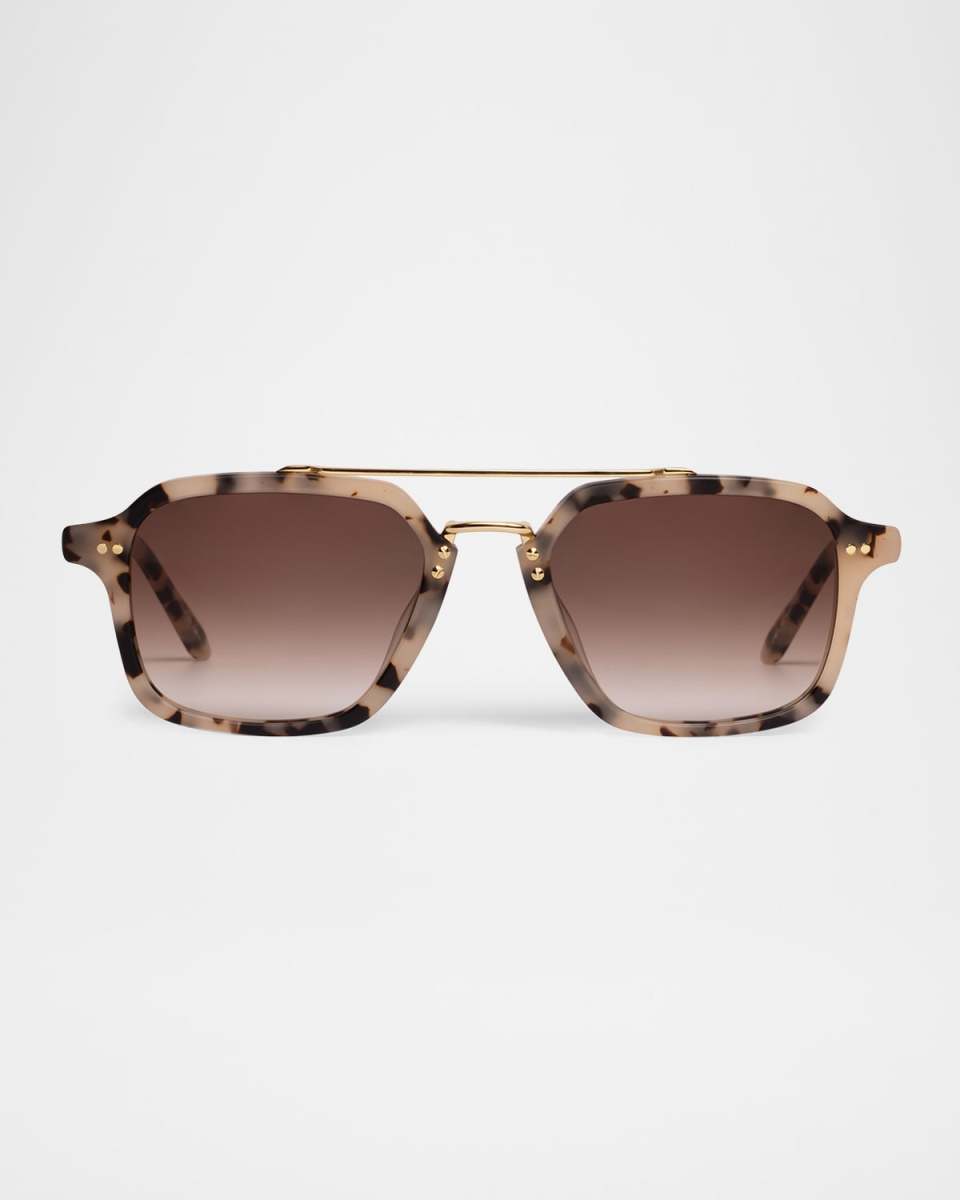 Colton Acetate & Stainless Steel Aviator Sunglasses